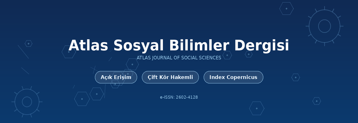 Atlas Sosyal Bilimler Dergisi / Atlas Journal of Social Sciences homepage image